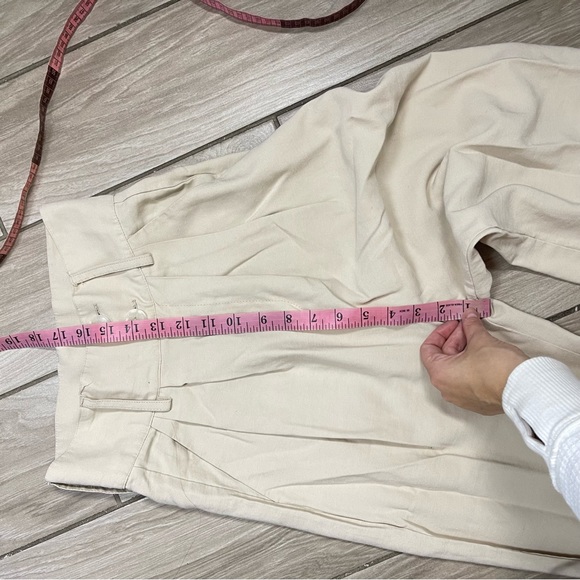 nonchalant Label Size Xs Paige Pant - Oat $311 Highwaisted Wide Leg Dress Pants - Picture 12 of 16